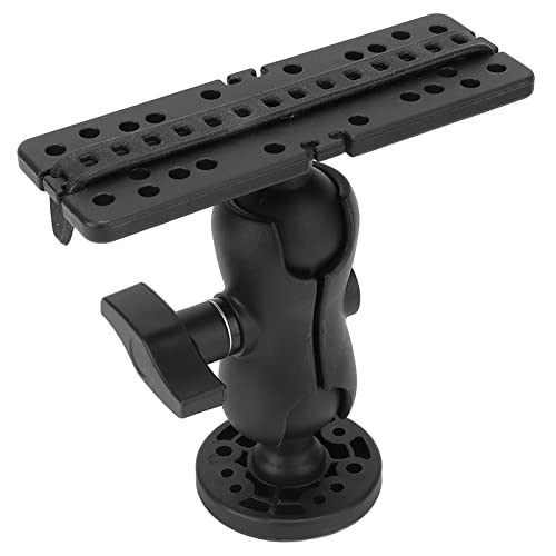 Image of Universal Fish Finder Base, 360 Degree Swivel Ball Mount Fish Finder Mount, Fish Finder Bracket Mounting Plate for Canoes, Kayaks