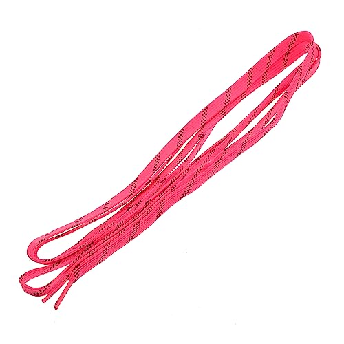 FRCOLOR Bright Pink Shoelaces for Roller Skates Waxed Ice Shoes Laces Polyester Material
