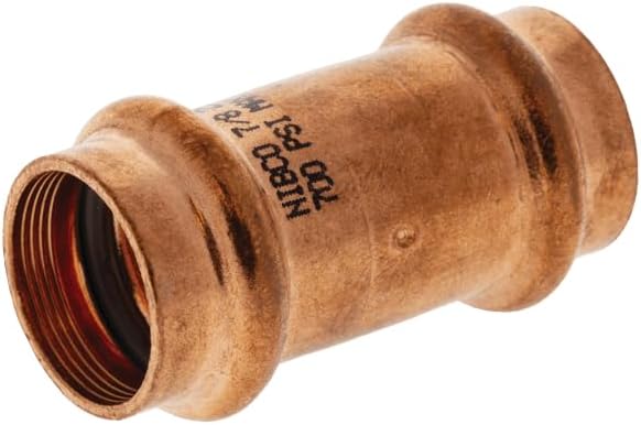 ベンカンの新旧締付工具を解説。種類や使用範囲をチェック | ステンレス配管のベンカン NIBCO PC9600-DS、1/2インチ外径(外径)プレスカップリング銅継手