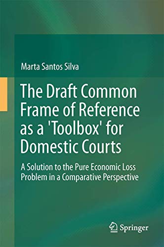 The Draft Common Frame of Reference as a Toolbo... 3319529226 Book Cover