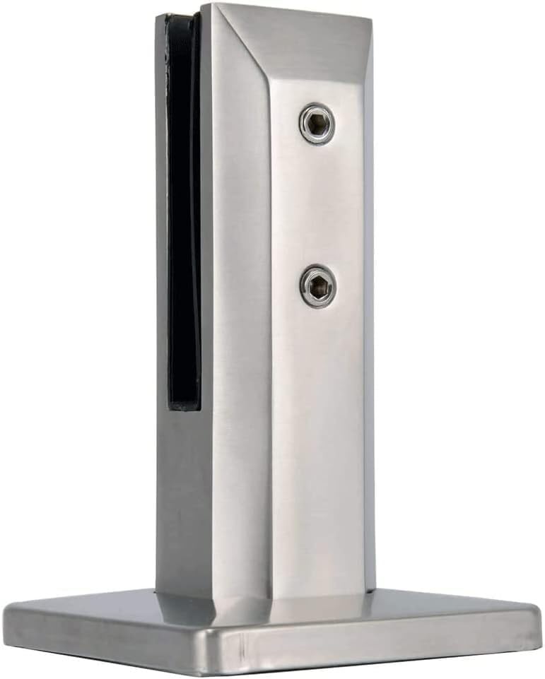Pince de clôture de piscine en verre en inox 304 robuste argenté 160mm