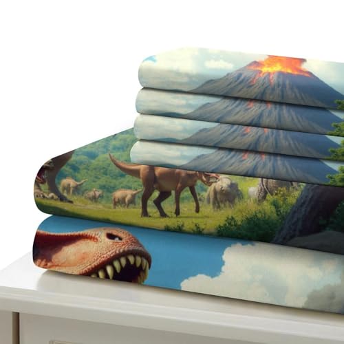 Housse de couette dinosaure 3D ultra douce et résistante