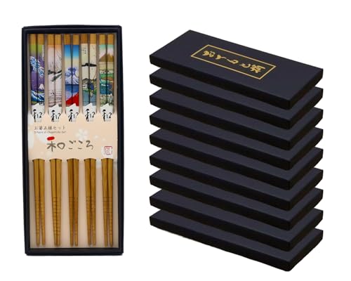 キャッスルエンタープライズ 和ごころ お箸5膳セット(富士山)×10箱セット 日本のおみやげ