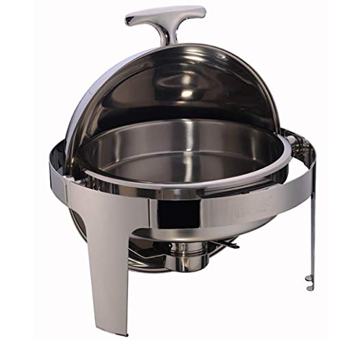 HSBAIS Speisenwärmer Buffetwärmer, Edelstahl Chafing Dish Roll-Laden Warmhaltebehälter Warmhaltebehälter für Catering…