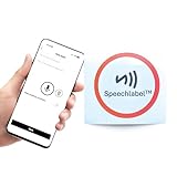 SpeechLabel NFC-Aufkleber (25 Stück) – Sprechende Etiketten für Blinde & Sehbehinderte – Audio-Notizen aufnehmen & anhören – Barrierefreie Sehhilfe & Alltagshilfe für Senioren