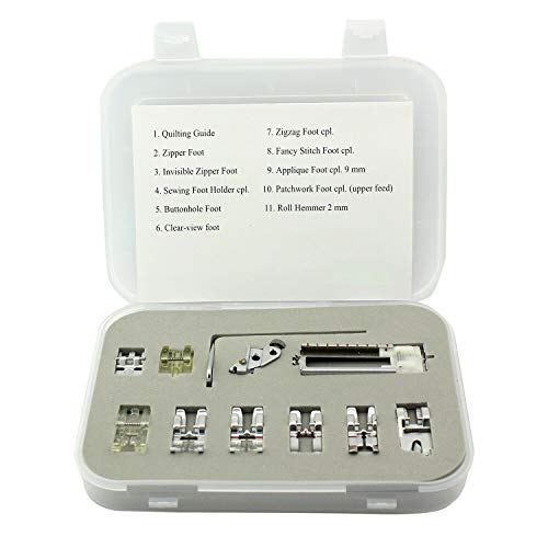 Set de 11 Piezas Prensatelas para Máquina de Coser Pfaff