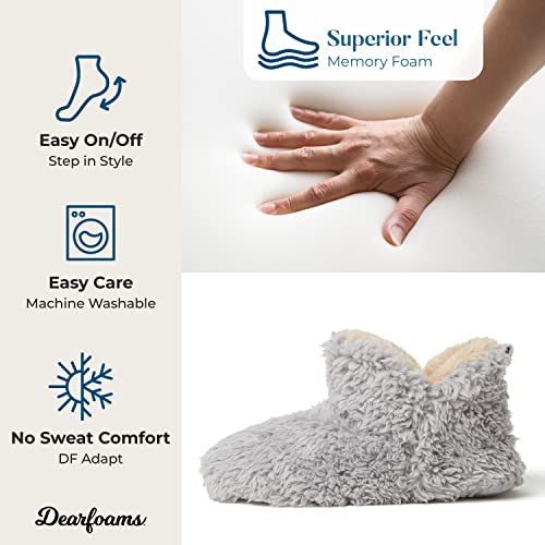 Dearfoams Women's Chelsea Faux Fuzzy Sherpa Indoor House Bootie Slipper4