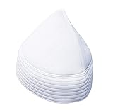 TheKufi White Semi-Rigid Soft Handcrafted Tall Naqshbandi Tariqah Sufi Muslim Nakshibendi Kufi Hat (L)
