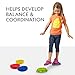 NATIONAL GEOGRAPHIC Stepping Stones for Kids – 10 Soft Durable, Encourage Toddler Balance & Gross Motor Skills, Indoor & Outdoor Toys, Balance Stones, Obstacle Course (Amazon Exclusive)