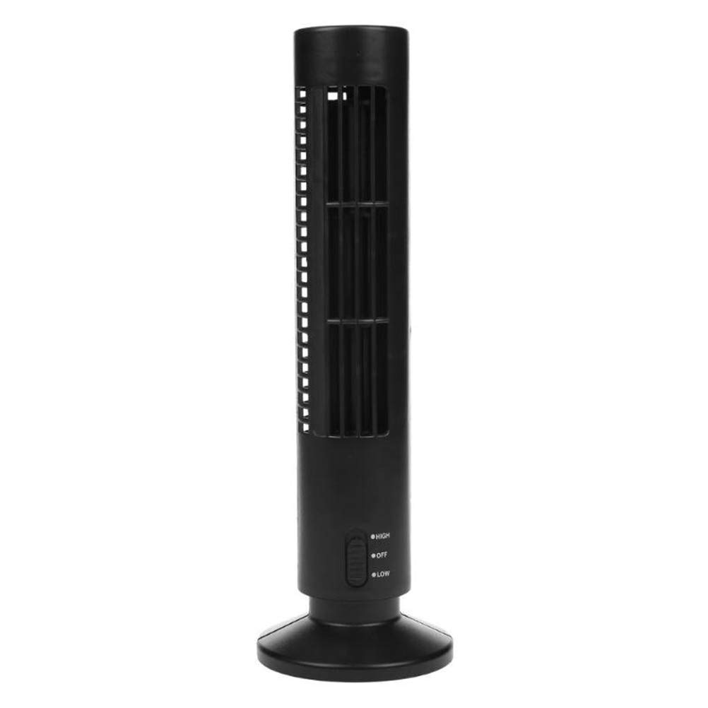 Bladeless Desk Fan Portable Air Cooler Quiet Fan Vertical USB Desktop Air Conditioner Fan Mini Cooling Tower Fan