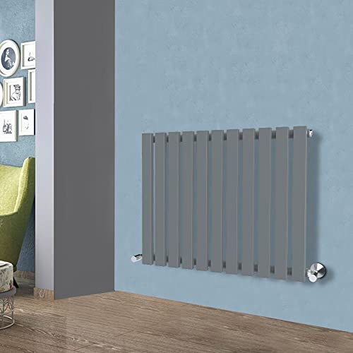 Image of Warmehaus [*New Model*] 600x760mm Horizontal Column Designer Radiator Central Heating Anthracite Rectangular Single Flat Panel Radiator