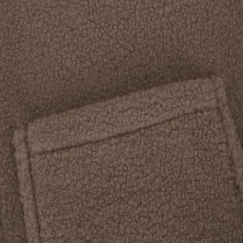 Women 2024 Fall Reversible Vests Sherpa Fleece Jackets Cozy Sleeveless Button Down Plaid Gilet Waistcoat with Pockets4