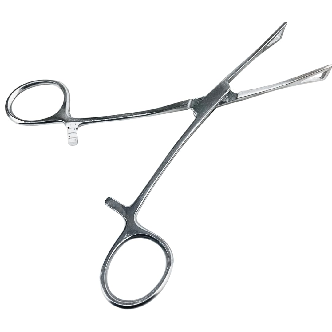 HAWK IMPORTERS Stainless Steel Precision Ear Piercing Forceps | Great for Ear Piercing and Other Applications Including Arts and Crafts, Hobbyist Work