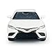 Camry XSE 2022 Model Car 1/36 Scale Diecast Toy Cars Metal Alloy Children’s Die-cast Vehicles, Pull Back Doors Open, Black Rim, Collection for Men, Kids Toys for Boys Gifts, White