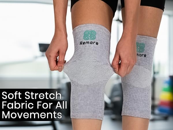 Miniatura 6 de Rodillera de carbón de bambú, rodillera de compresión de bambú para hombres y mujeres, desgarro de menisco, deportes, alivio del dolor en las