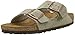 Produktbild Birkenstock Classic Unisex Arizona Leder Pantoletten, Grau (Taupe), 40 EU
