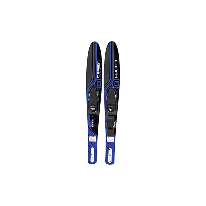 Buy O'Brien Vortex Widebody Combo Water Skis 65.5"", Blue (2181132