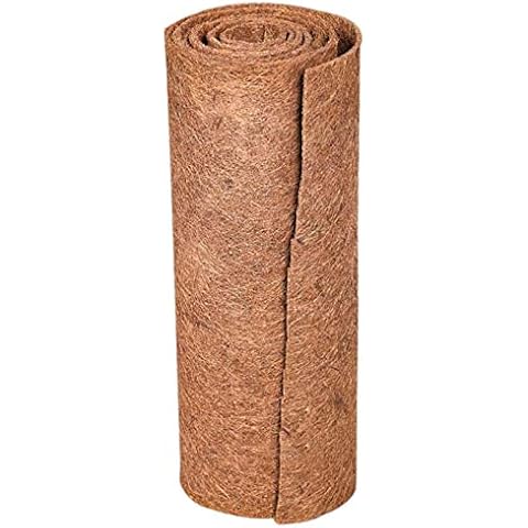 su-xuri Coco Liner Roll Coir Floor Matting For Garden, 60x100cm Coco Liner Bulk Roll For Hanging Baskets & Garden Wall Troughs, Flowerpot Wall Basket Coconut Mat Fibre Cover