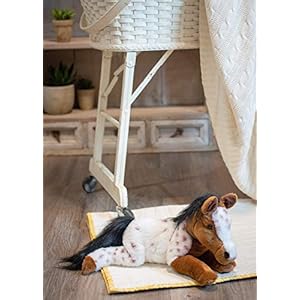 DEMDACO Laying Large Appaloosa Horse Spotted Children's Plush Stuffed Animal DEMDACO Laying Large Appaloosa Horse Spotted Childrens Plush Stuffed Animal