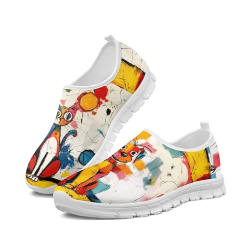 Image of Jeiento Cute Dog Women's Casual Slip On Shoes Loafers Sneakers for Women