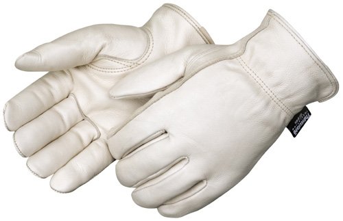 Liberty Glove & Safety 6227XL Quality Grain Cowhide Leather Driver Glove with Insulated Red Fleece Lined, X-Large (Pack of 12)