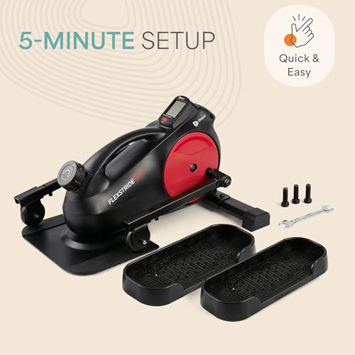 Image of Lifepro Portable Under Desk Elliptical Exercise Machine - Manual Pedal Exerciser for Home Workouts, Muscle Toning, Energy Boost - Mini Foot & Leg Exerciser with Fitness App