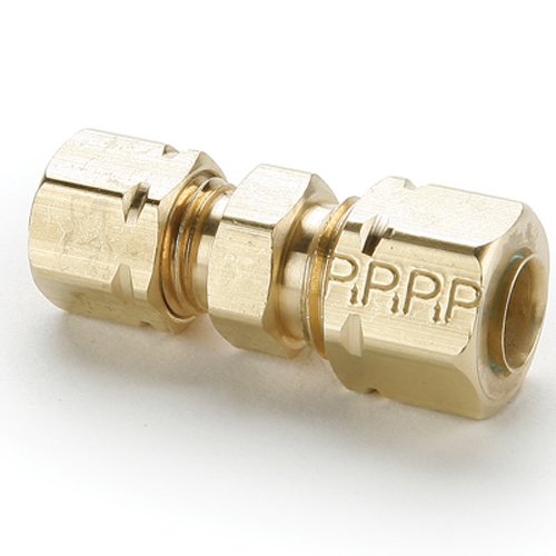 Parker Hannifin 164CA-8 Brass Union Tee Compress-Align Fitting, 1/2" Compression Tube x 1/2" Compression Tube