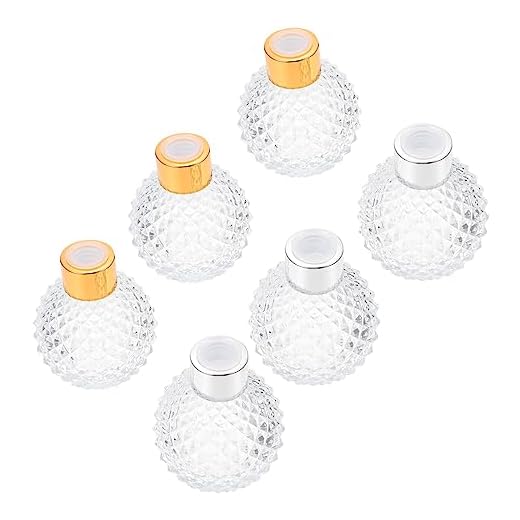 Elegant 6pcs Glass Perfume Storage Bottles