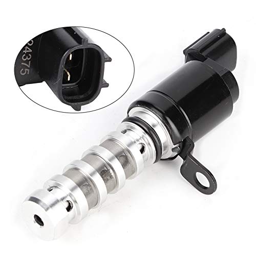 Terisass Magnetventil 24375-03010 Auto Nockenwellen-Magnetventil-Austauschsatz mit variabler Steuerzeiten, Aluminium, Passend für Picanto, Rio, i10, i20 2011-2018, Silber
