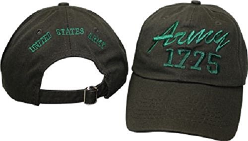 Gorra béisbol bordada Army 1775 verde lavado miniatura 1
