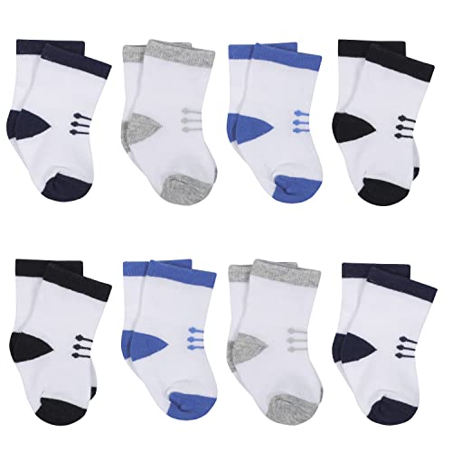 Image of Gerber Unisex Baby baby-boys 8-pair Wiggle-proof Sock