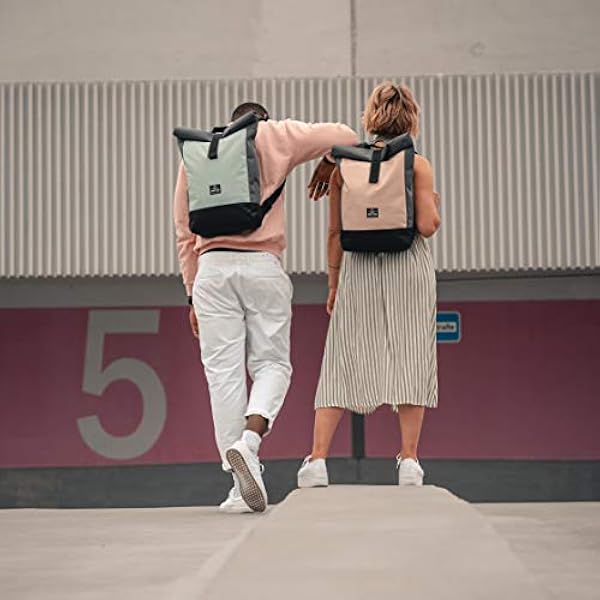 JOHNNY URBAN Mochila Mujer Rosa - Ryan - Morral Casual Cotidiano para Tiempo Libre, Trabajo, Universidad - Compartimento para Portatil - Impermeable