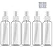 Produktbild DBFAIRY 100ml Zerstäuber Sprühflasche 5 Stück, Leer Sprayflasche Transparent mit Klebeetiketten Ohne BPA