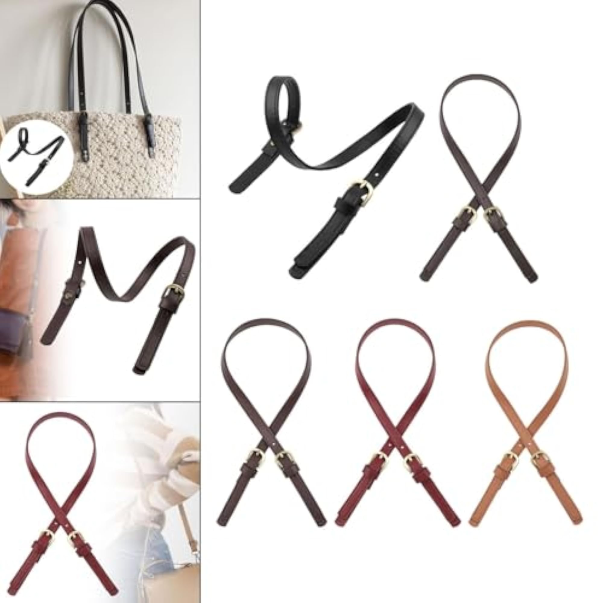 Fashion Adjustable Bag Accessories Crossbody Strap, Black