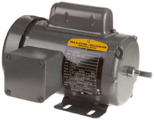 Baldor L3354 General Purpose AC Motor, Single Phase, 42 Frame, TEFC Enclosure, 17/100Hp Output, 3450rpm, 60Hz, 115/230V Voltage