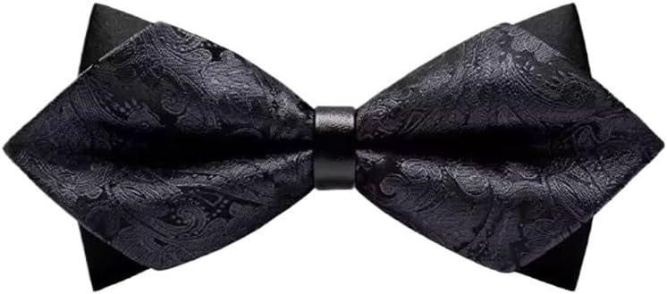 Grey Bow Tie Cashew Flower Wedding Business Commercial Affairs Banquet Marry Necktie