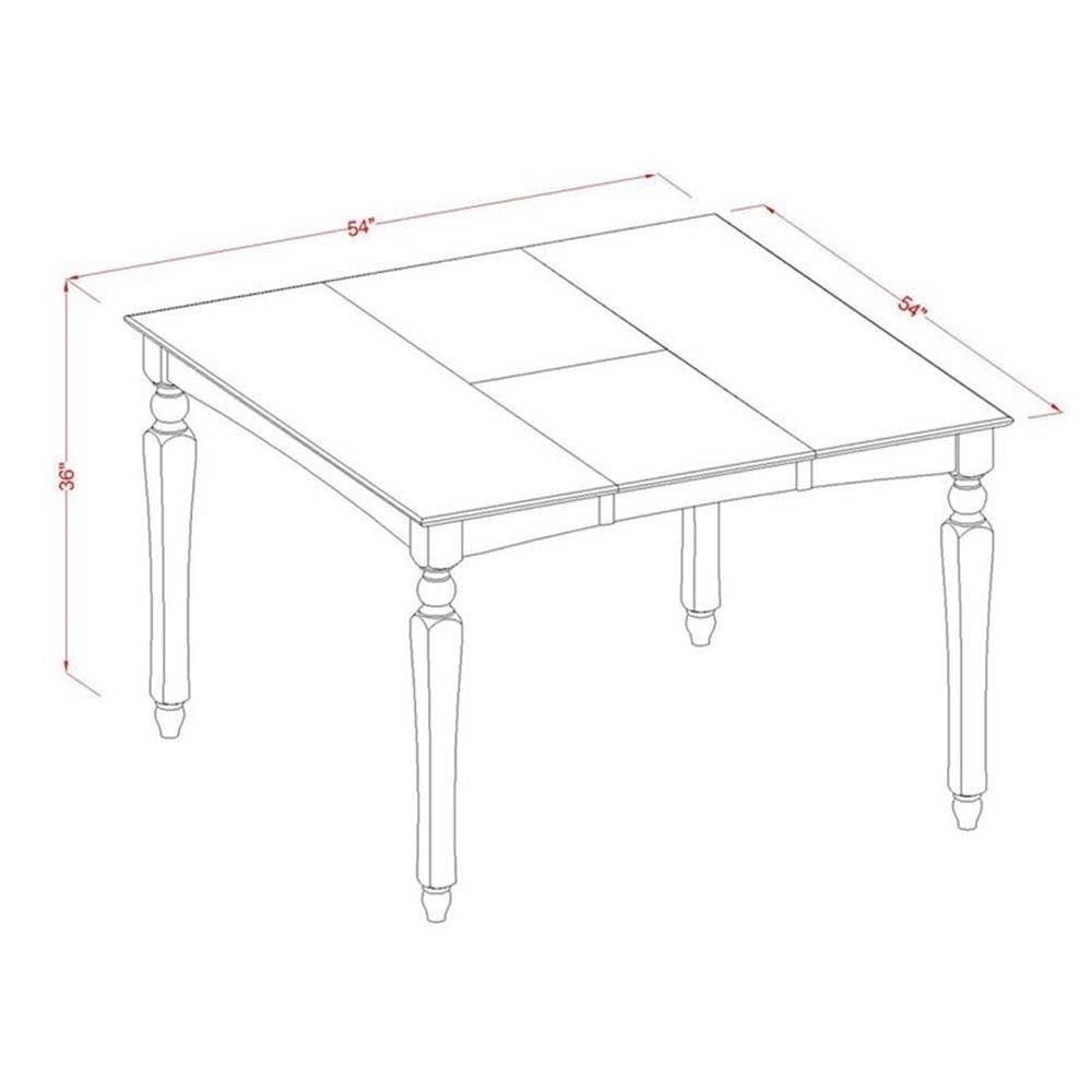 East West Furniture DUBU7H-MAH-LC 7 Piece Gathering Table Set-Counter-238808