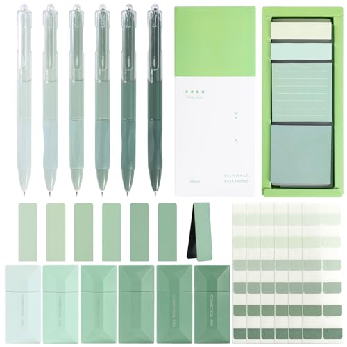 Aesthetic School Supplies with Sticky Notes Set Gel Pens Correction