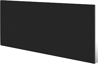 Sasylvia 1 Pcs HDPE Sheet 1/2" Thick, 24'' x 36'' Black HDPE Plastic Sheet Flexible High Density Polyethylene Board Solid Plastic Block for DIY Projects for Machining Home