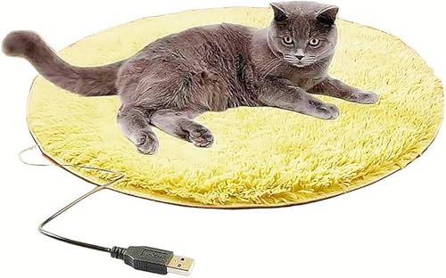 ZanPol ペット用ホットカーペット ペット用ヒーター 猫 犬 ホットマット ヒーターマット ペット加熱パッド USB充電式 ペット用ブランケット ペットヒーター 小型恒温ヒーター 猫電動ブランケット 耐スクラッチ性 カバー洗濯可能 省エネ 冬 寒さ対策