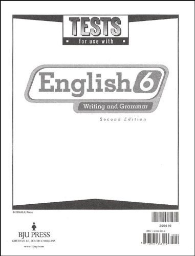 English Tests Grd 6 2nd Edition