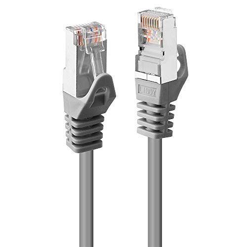 LINDY 48392 2 m Cat 5e F/UTP (Twisted Pair) Network Cable – Grey (2 m, Cat5e F/UTP Network Cable (FTP) RJ45 RJ-45, Grey)