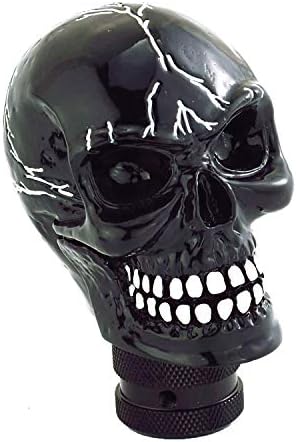 Bashineng Skull Shifter Knob Gear Shift Stick Handle Transmissions Shifting Lever Fit Most Manual Automatic Car Truck SUV (Black)