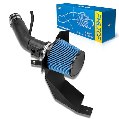 PHILTOP 2.75“ Cold Air Intake Kit System + Heat Shield Compatible with Honda Civic 2016 2017 2018 2019 2020 2021 L4 1.5T, High Performance, Blue