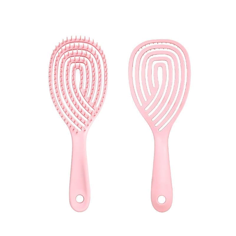 Image of Hair Brush With 3D Hollow Design Perfect For Detangling and Hair Grooming for Wet or Dry Hair