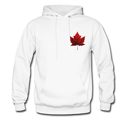 Canada Maple Leaf Men's Hoodie by Spreadshirt, L, white