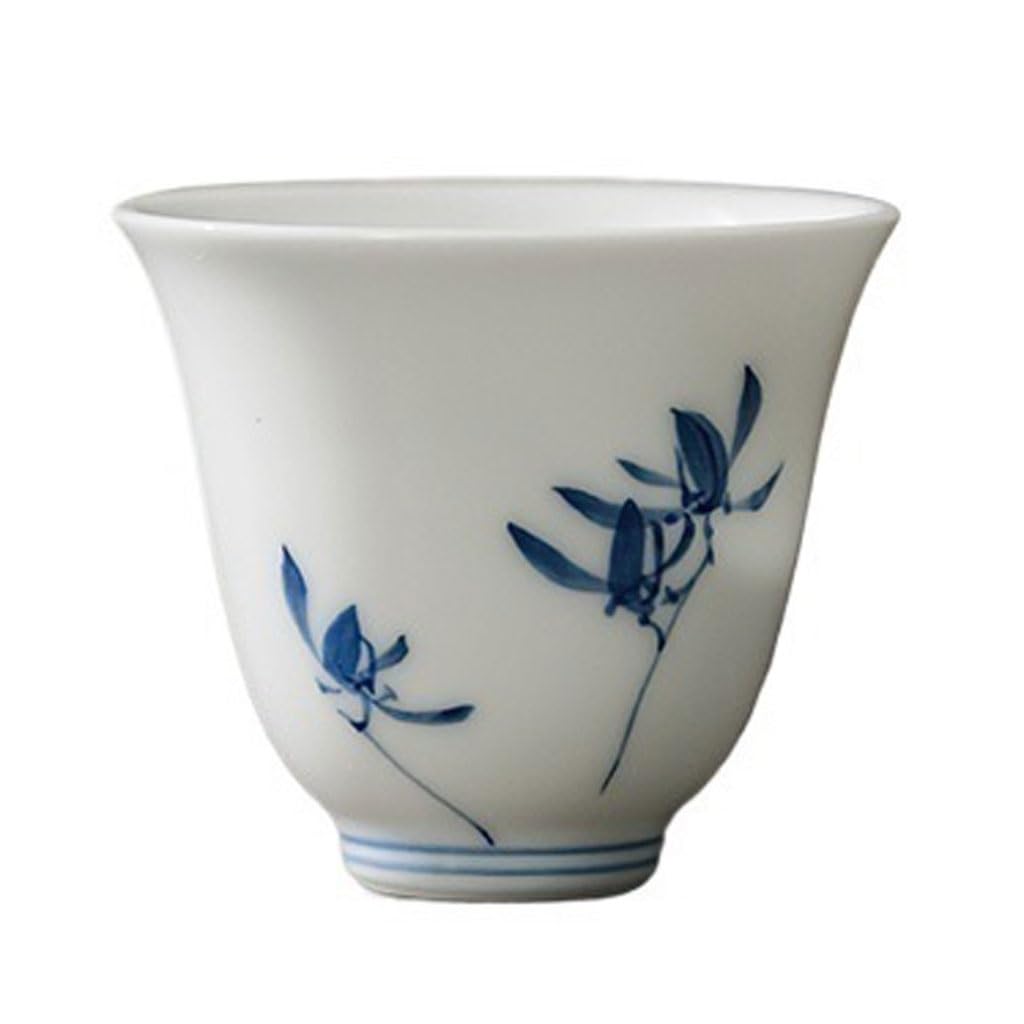 Matcha Filiżanki Herbaciarnia Kung Fu Kubek do herbaty Ręcznie malowany Motyl Orchidea Ceramiczna filiżanka do herbaty Parzenie herbaty Domowy kubek do herbaty Zestaw do herbaty Kubek do