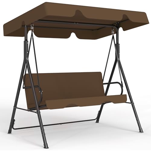 Murago Outdoor Patio Swing with Adjustable Canopy