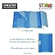 Viquel Strong Cover Heftschoner, 24 x 2, Blau, aus Kunststoff, hochwertig, verstärkte Rückseite, mit Lesezeichenklappen
