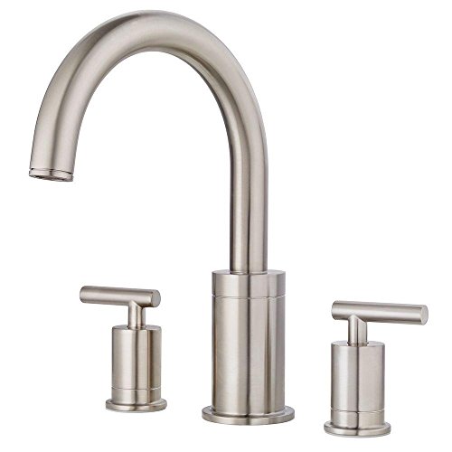 Holiday Deals 🛒 Pfister RT65NCK Contempra 2-Handle Roman Tub Trim, Brushed Nickel
